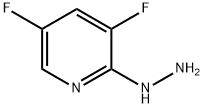 3,5-Difluoro-2-hydrazinopyridine Struktur