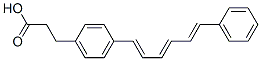 (3-(4-(6-Phenyl)-1,3,5-hexatrienyl)phenyl)proionic acid Struktur