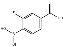 4-Carboxy-2-fluorobenzeneboronic acid Struktur