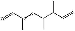 2,4,5-trimethylhepta-2,6-dienal  Struktur