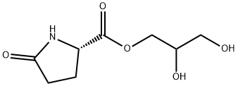 2,3-dihydroxypropyl 5-oxo-DL-prolinate Struktur