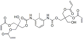 2-[[[[[3-[[[3-hydroxy-2,2-bis[[(1-oxoallyl)oxy]methyl]propoxy]carbonyl]amino]methylphenyl]amino]carbonyl]oxy]methyl]-2-(hydroxymethyl)-1,3-propanediyl diacrylate Struktur