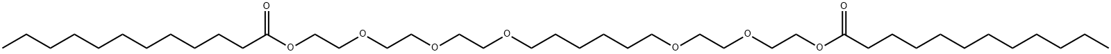 3,6,9,16,19-pentaoxahenicosane-1,21-diyl dilaurate Struktur