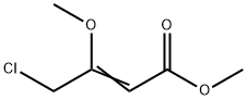 Methyl 4-chloro-3-methoxy-2-(E)-butenoate Struktur