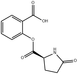 o-carboxyphenyl 5-oxo-DL-prolinate Struktur