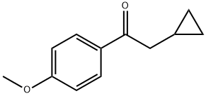 2-Cyclopropyl-1-(4-methoxyphenyl)ethanone Struktur