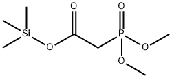 DIMETHYL (TRIMETHYLSILYLOXYCARBONYLMETHYL)PHOSPHONATE Struktur