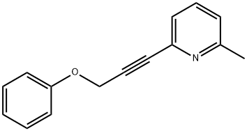 2-methyl-6-(3-phenoxyprop-1-yn-1-yl)pyridine Struktur