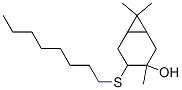 3,7,7-trimethyl-4-(octylthio)bicyclo[4.1.0]heptan-3-ol Struktur