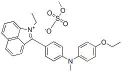 2-[4-[(4-ethoxyphenyl)methylamino]phenyl]-1-ethylbenz[cd]indolium methyl sulphate Struktur