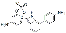 4-[(4-aminophenyl)(4-iminocyclohexa-2,5-dien-1-ylidene)methyl]aniline phosphate Struktur