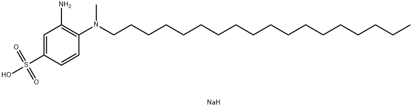 sodium 3-amino-4-(methyloctadecylamino)benzenesulphonate Struktur