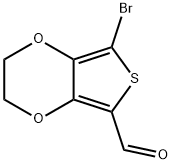 5-溴-2-(3,4-乙烯基雙氧噻吩)甲醛 結(jié)構(gòu)式