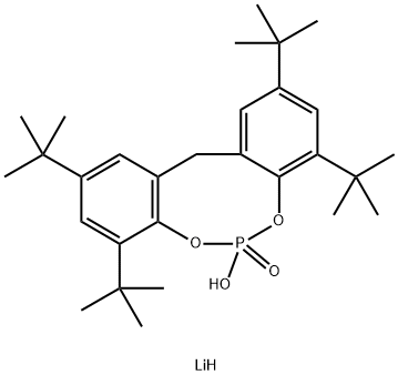 22METHYLENEBIS46DITERTBUTYLPHENYLLITHIUMPHOSPHATE Struktur