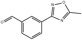 3-(5-甲基-1,2,4-噁二唑-3-基)苯甲醛, 852180-68-8, 結(jié)構(gòu)式