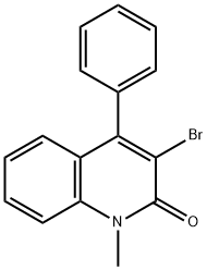 3-BROMO-1-METHYL-4-PHENYL-1H-2-QUINOLINONE Struktur