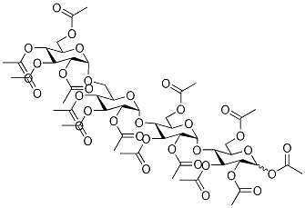 6-α-D-Glucopyranosylmaltotriose Tetradecaacetate Struktur