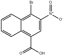 4-BROMO-3-NITRO-1-NAPHTHOIC ACID Struktur