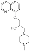 4-Methyl-alpha-((8-quinolinyloxy)methyl)-1-piperazineethanol Struktur