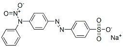 sodium 4-[[4-[nitroanilino]phenyl]azo]benzenesulphonate Struktur