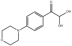 4-MORPHOLINOPHENYLGLYOXAL HYDRATE Struktur