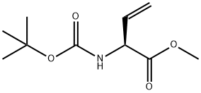 3-Butenoic acid, 2-[[(1,1-diMethylethoxy)carbonyl]aMino]-, Methyl ester, (2S)- Struktur