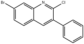 7-BROMO-2-CHLORO-3-PHENYLQUINOLINE Struktur