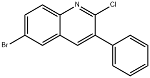 6-BROMO-2-CHLORO-3-PHENYLQUINOLINE Struktur