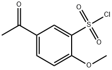 Benzenesulfonyl chloride, 5-acetyl-2-methoxy- (9CI) Struktur