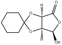 2,3-O-CYCLOHEXYLIDENE-L(-)-ERYTHRURONOLACTONE Struktur