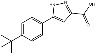 5-(4-(TERT-BUTOXYCARBONYL)PHENYL)-1H-PYRAZOLE-3-CARBOXYLIC ACID Struktur