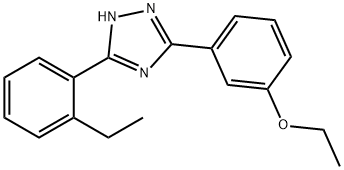 3-(2-エチルフェニル)-5-(3-エトキシフェニル)-1H-1,2,4-トリアゾール 化學構(gòu)造式