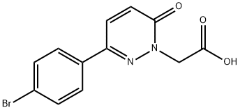 2-(3-(4-BROMOPHENYL)-6-OXOPYRIDAZIN-1(6H)-YL)ACETIC ACID Struktur