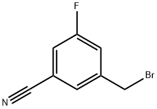 3-Bromomethyl-5-fluoro-benzonitrile Struktur