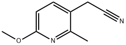 3-Pyridineacetonitrile, 6-Methoxy-2-Methyl- Struktur