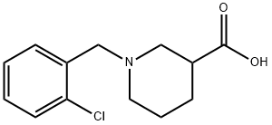 1-(2-CHLORO-BENZYL)-PIPERIDINE-3-CARBOXYLIC ACID HYDROCHLORIDE Struktur