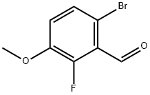 6-bromo-2-fluoro-3-methoxybenzaldehyde Struktur