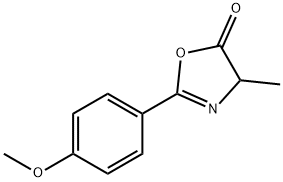 5(4H)-Oxazolone,  2-(4-methoxyphenyl)-4-methyl- Struktur