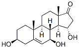 Androst-5-en-17-one, 3,7,15-trihydroxy-, (3beta,7beta,15alpha)- (9CI) Struktur