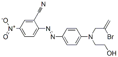 2-[[4-[(2-bromoallyl)(2-hydroxyethyl)amino]phenyl]azo]-5-nitrobenzonitrile Struktur