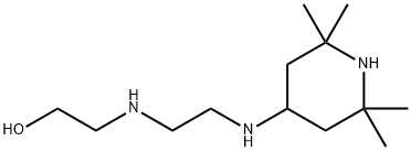 2-[[2-[N-(2,2,6,6-tetramethyl-4-piperidyl)]aminoethyl]amino]ethanol Struktur