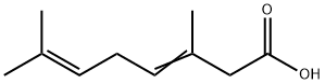 3,7-dimethylocta-3,6-dienoic acid Struktur