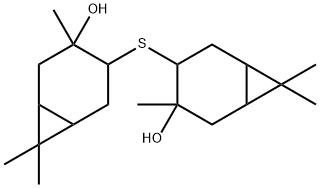 4,4'-thiobis[3,7,7-trimethylbicyclo[4.1.0]heptan-3-ol] Struktur