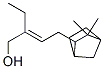 4-(3,3-dimethylbicyclo[2.2.1]hept-2-yl)-2-ethyl-2-buten-1-ol  Struktur