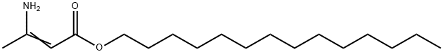 tetradecyl 3-amino-2-butenoate Struktur