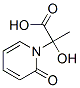 1(2H)-Pyridineacetic  acid,  -alpha--hydroxy--alpha--methyl-2-oxo- Struktur