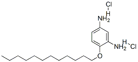 4-(dodecyloxy)benzene-1,3-diamine dihydrochloride Struktur