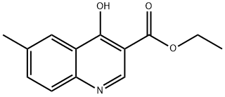 4-HYDROXY-6-METHYL-QUINOLINE-3-CARBOXYLIC ACID ETHYL ESTER Struktur