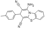 4-AMINO-2-P-TOLYL-2H-9-THIA-4A-AZA-FLUORENE-1,3-DICARBONITRILE Struktur