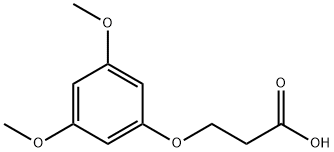 3-(3,5-dimethoxyphenoxy)propanoic acid Struktur